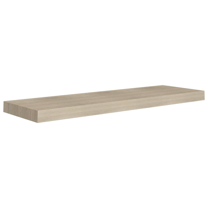 Schweberegale 2 Stk. -Optik 80X23,5X3,8 Cm Mdf Eiche