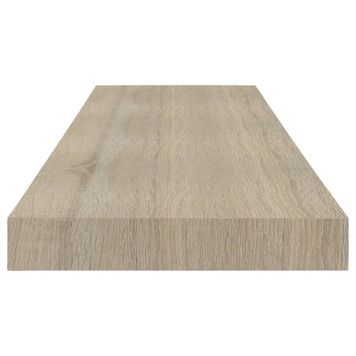 Schweberegale 2 Stk. -Optik 80X23,5X3,8 Cm Mdf Eiche