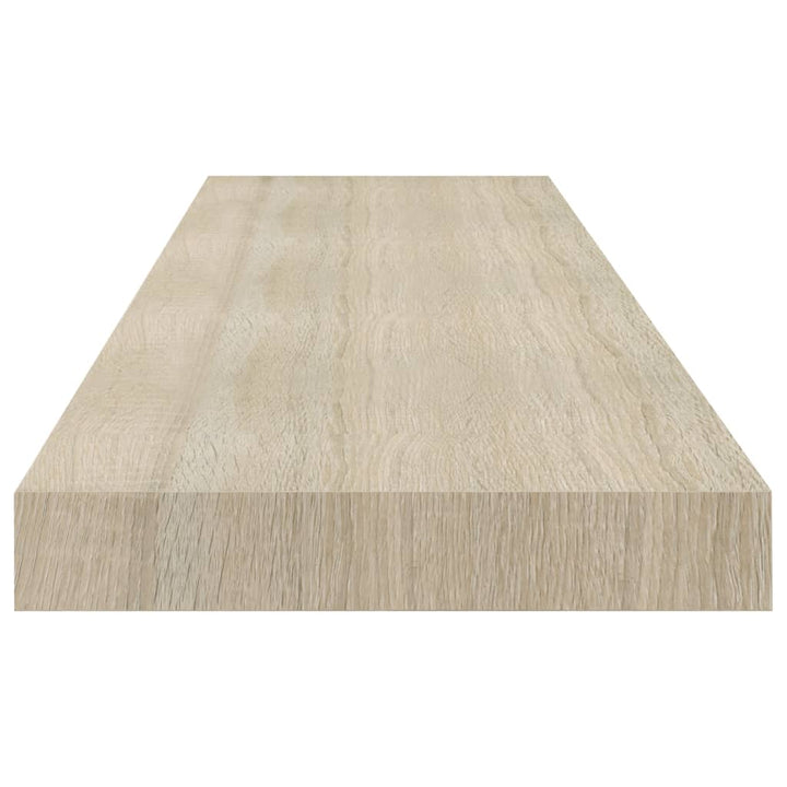 Schweberegale 2 Stk. N-Optik 90X23,5X3,8 Cm Mdf Eiche