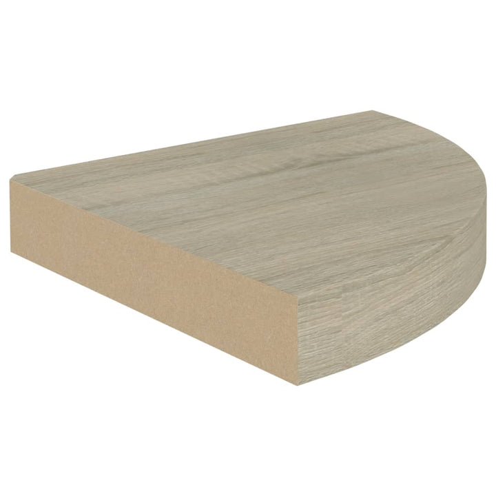 Eck-Schweberegal N-Optik 25X25X3,8 Cm Mdf Eiche