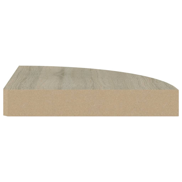 Eck-Schweberegal N-Optik 25X25X3,8 Cm Mdf Eiche