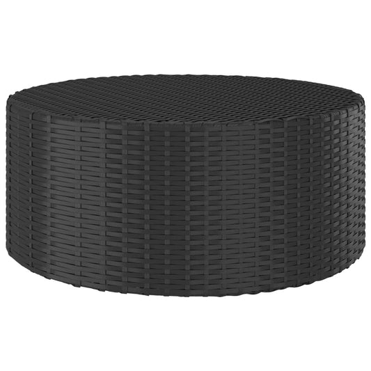 Teetisch Schwarz 68X68X30 Cm Poly Rattan