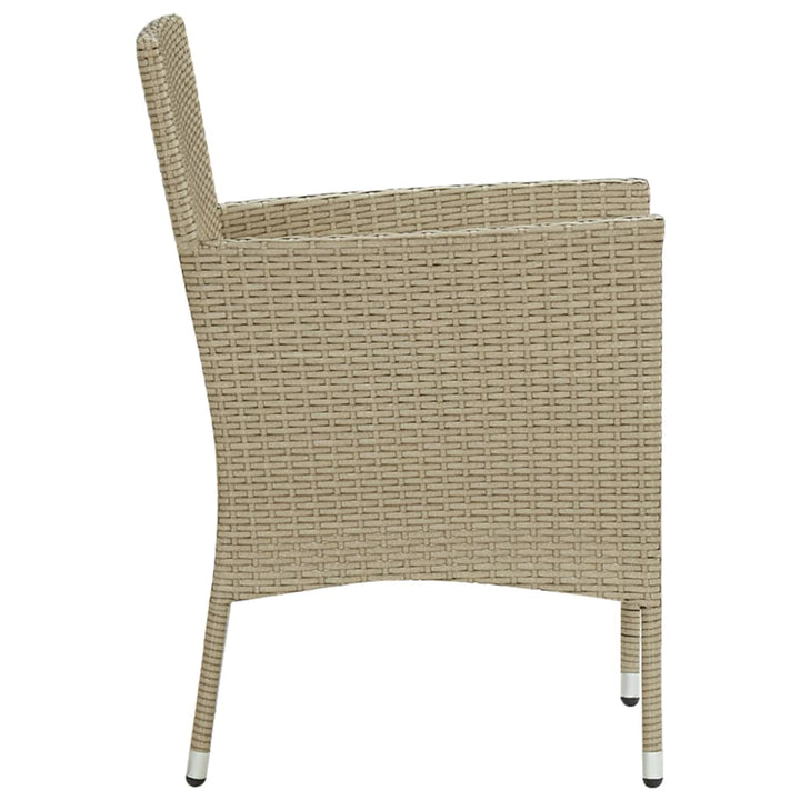 Garten-Essstühle 2 Stk. Poly Rattan