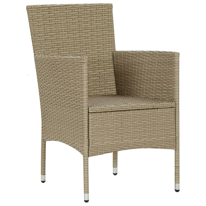 Garten-Essstühle 2 Stk. Poly Rattan