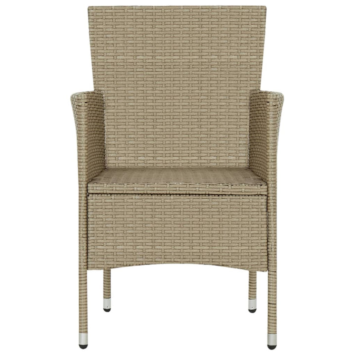 Garten-Essstühle 2 Stk. Poly Rattan