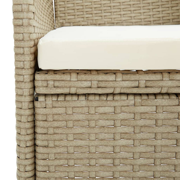 Garten-Essstühle 2 Stk. Poly Rattan