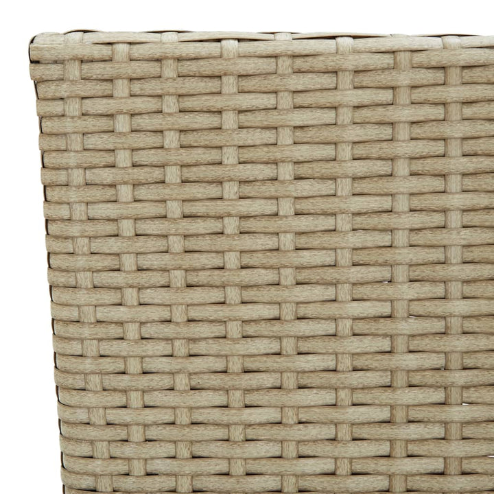 Garten-Essstühle 2 Stk. Poly Rattan