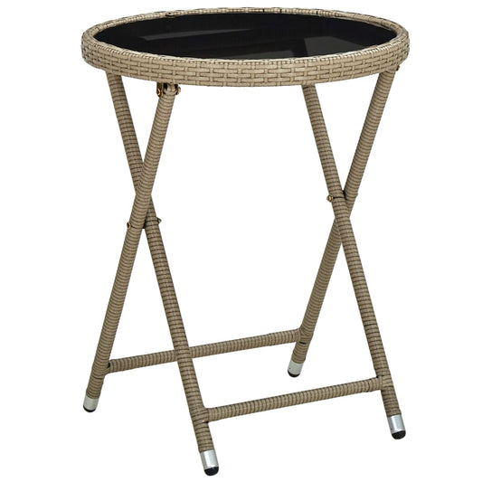 Beistelltisch 60 Cm Poly Rattan Und Hart