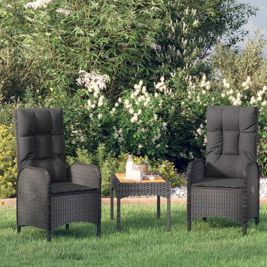 Gartenstühle 2 Stk. Poly Rattan