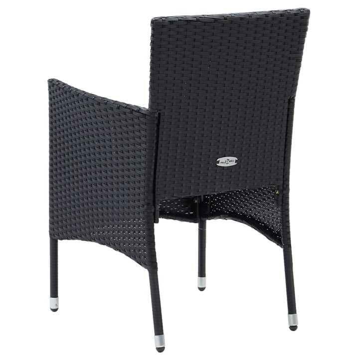 Garten-Essstühle 4 Stk. Poly Rattan