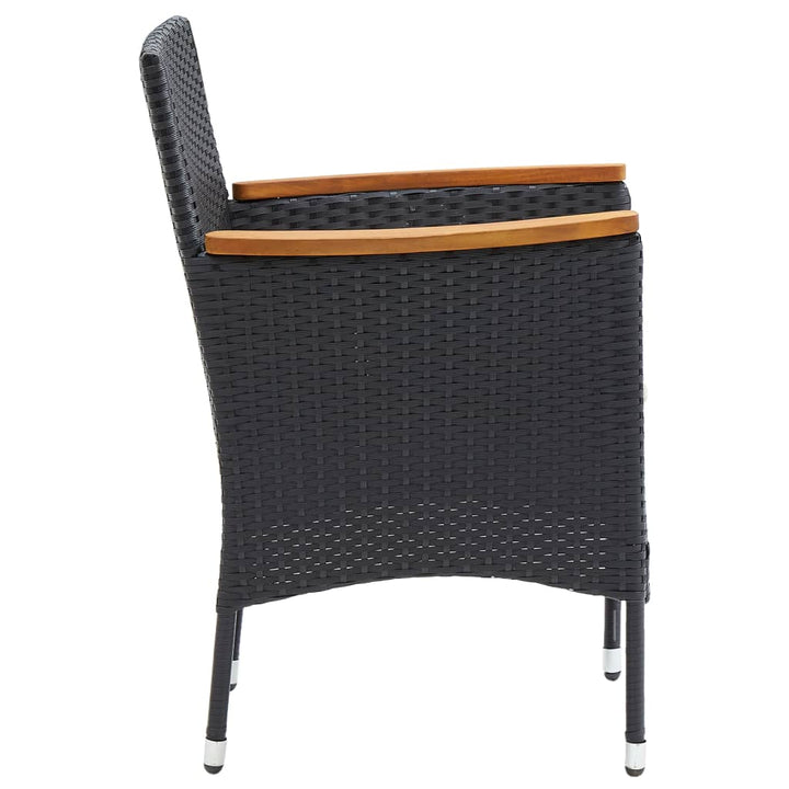 Garten-Essstühle 4 Stk. Poly Rattan