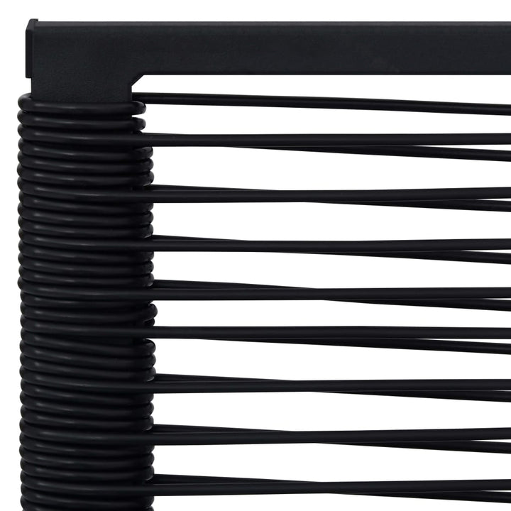 Gartenstühle 4 Stk. Pvc Rattan Schwarz