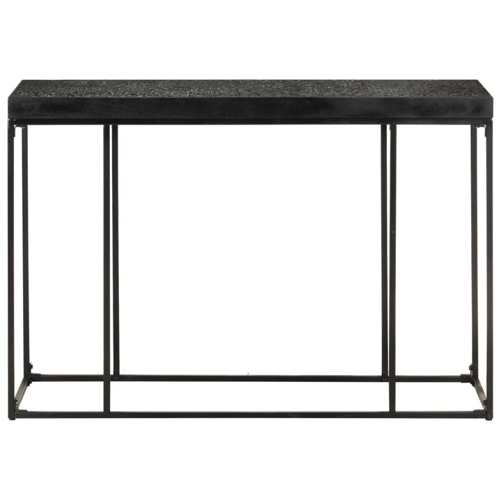 Konsolentisch Schwarz 110X35X76 Cm Massivholz Akazie Und Mango Schwarz