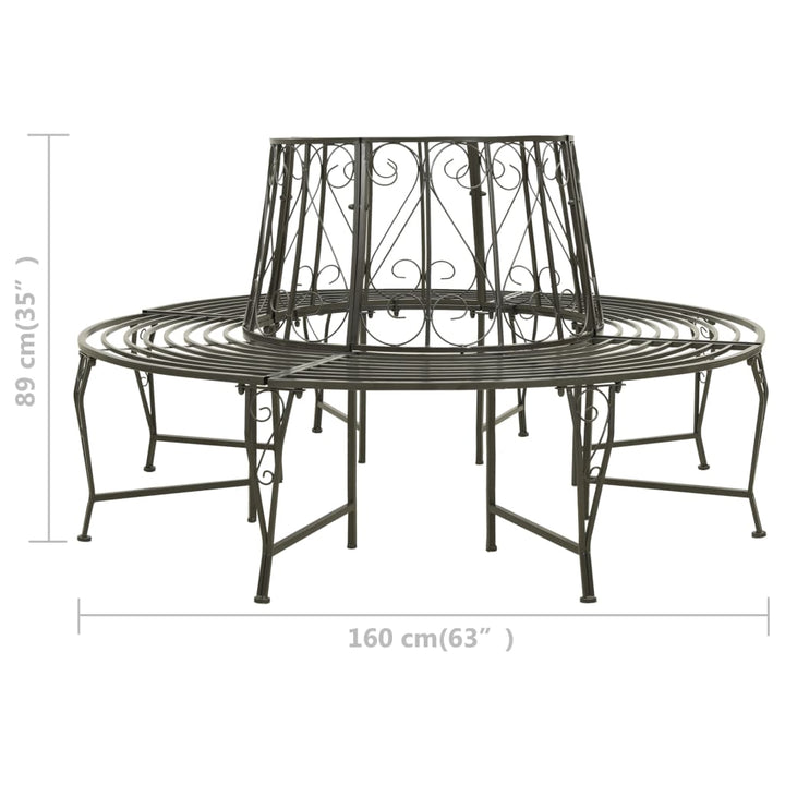 Baumbank 160 Cm Stahl