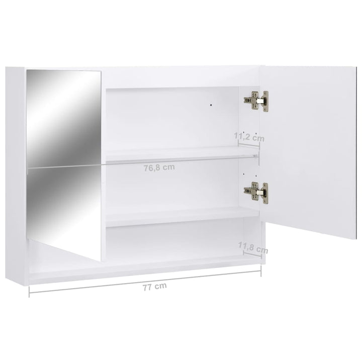 Led-Bad-Spiegelschrank 80X15X60 Cm Mdf