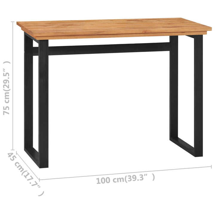 Schreibtisch Massivholz Teak