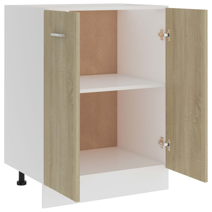 Unterschrank Sonoma-Eiche 60X46X81,5 Cm Holzwerkstoff Sonoma Eiche