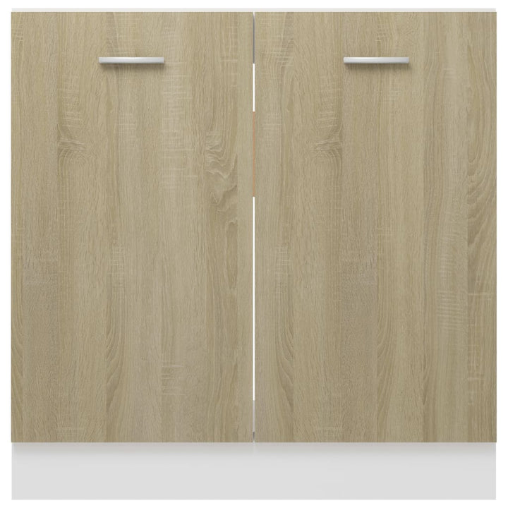 Spülenunterschrank Sonoma-Eiche 80X46X81,5 Cm Holzwerkstoff