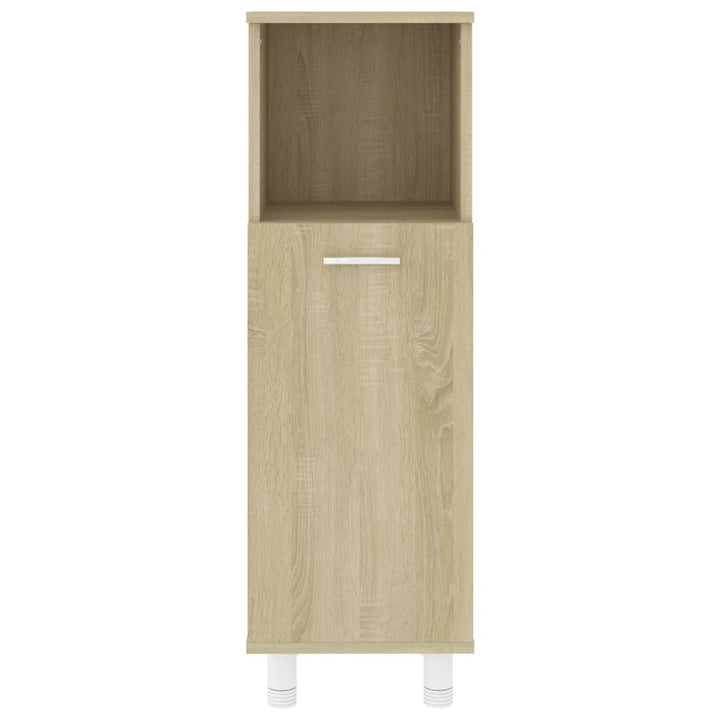 Badezimmerschrank Sonoma-Eiche 30X30X95 Cm Holzwerkstoff