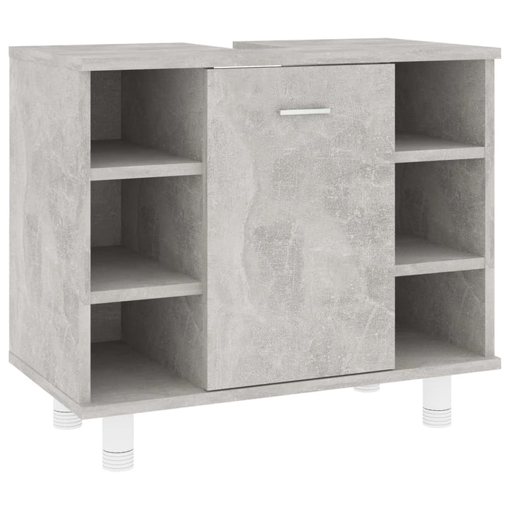 Badezimmerschrank Betongrau 60X32X53,5 Cm Holzwerkstoff