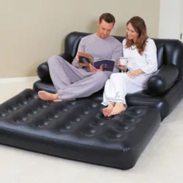 Bestway 5-In-1 Aufblasbares Schlafsofa Für 2 Personen 188X152X64 Cm