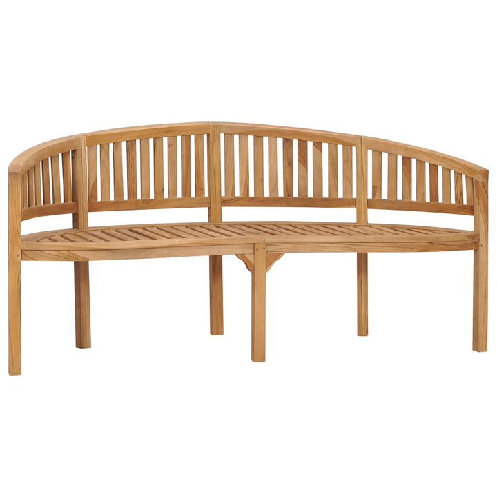 Bananenbank Massivholz Teak