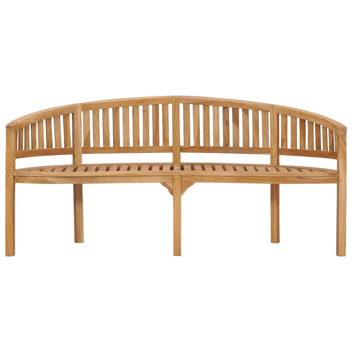 Bananenbank Massivholz Teak