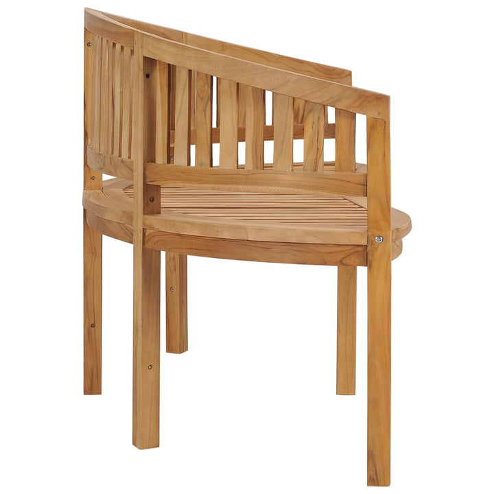 Bananenbank Massivholz Teak