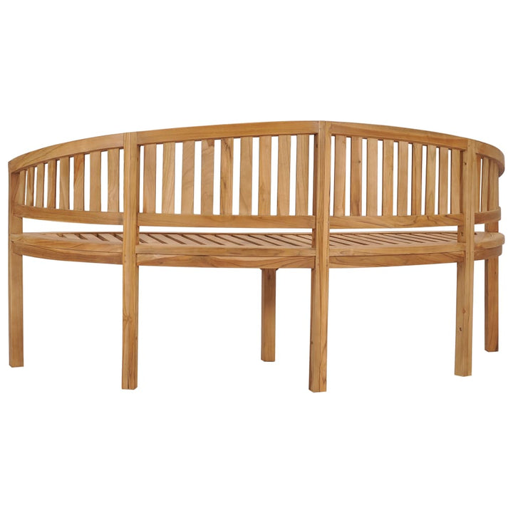 Bananenbank Massivholz Teak