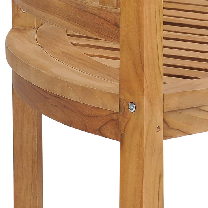 Bananenbank Massivholz Teak