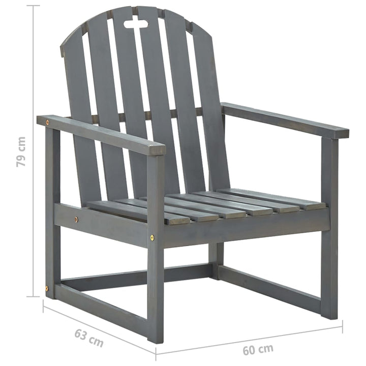 Garten-Armlehnstühle 2 Stk. Massivholz Akazie