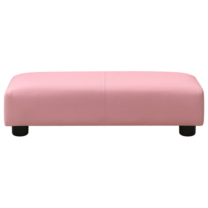 Kindersofa Mit Hocker Kunstleder