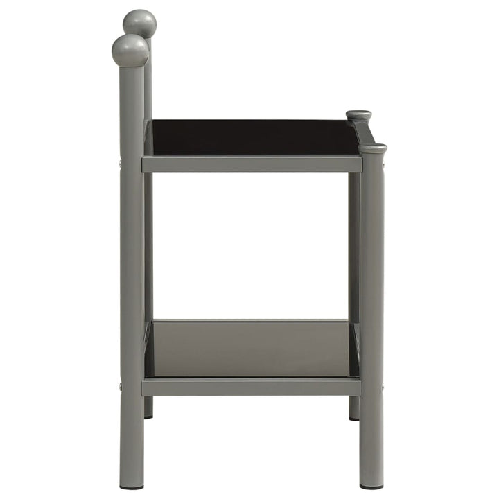 Nachttisch 45X34,5X60,5 Cm Metall Und Glas