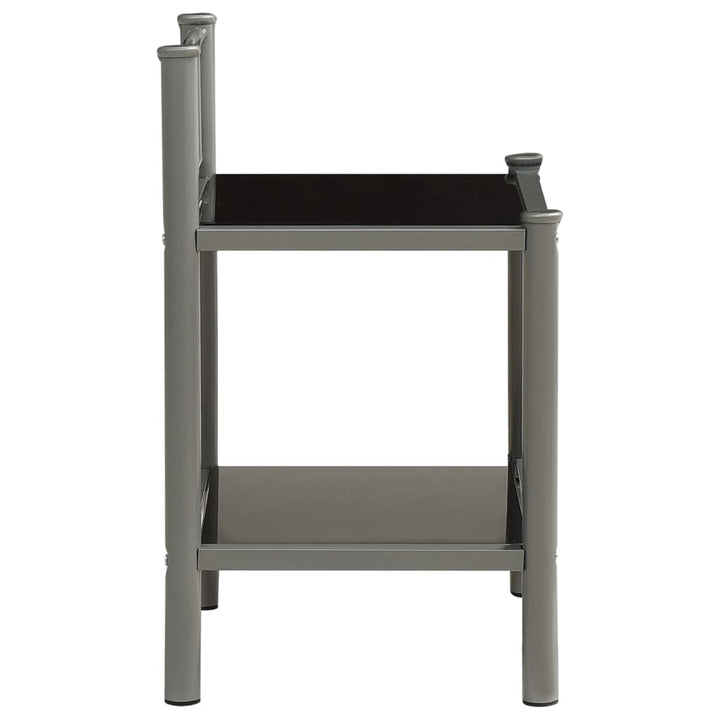 Nachttisch 45X34,5X60,5 Cm Metall Und Glas