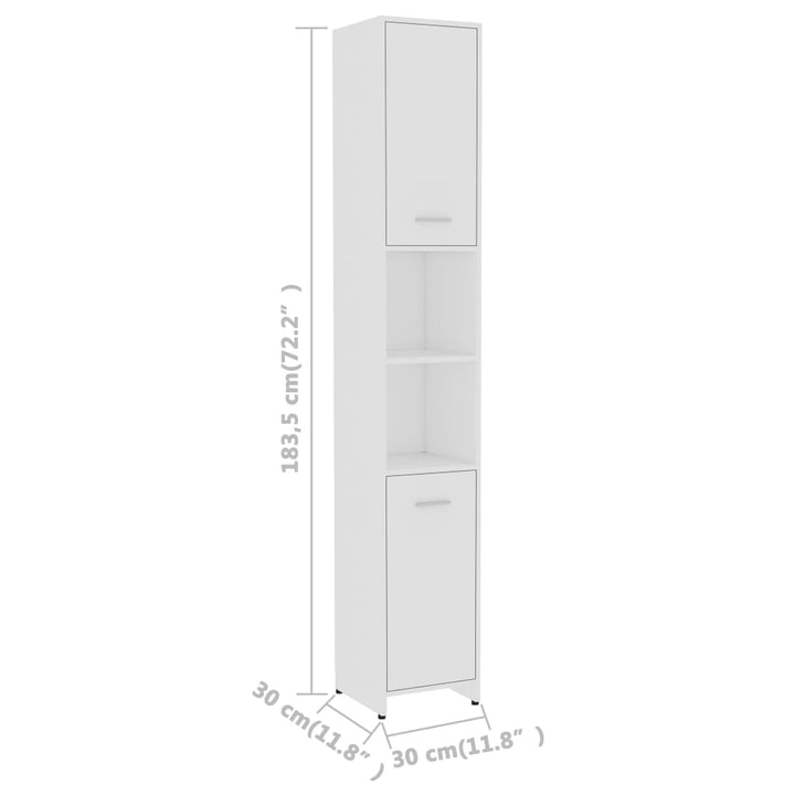 4-Tlg. Badmöbel-Set Holzwerkstoff