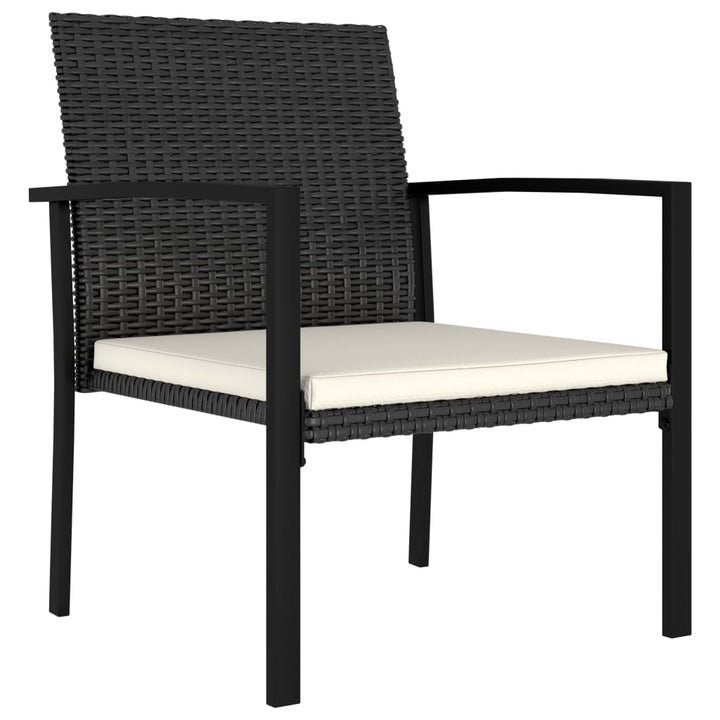 Garten-Essstühle 2 Stk. Poly Rattan