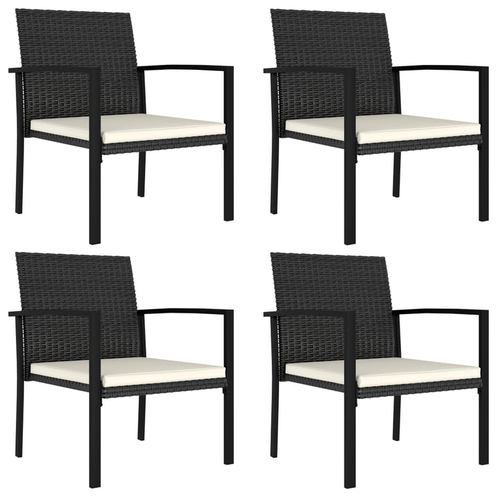 Garten-Essstühle 2 Stk. Poly Rattan