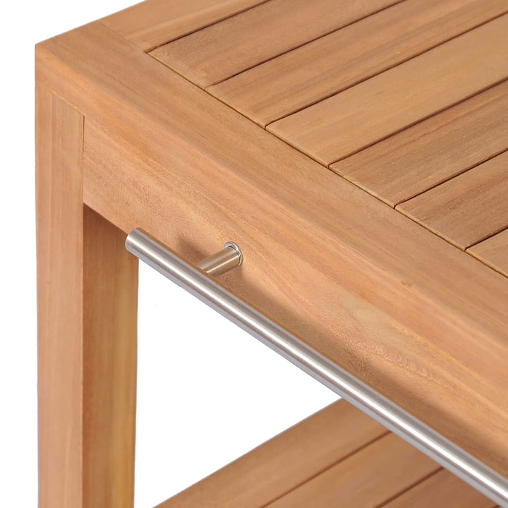 Waschtisch Massivholz Teak Mit Waschbecken Marmor