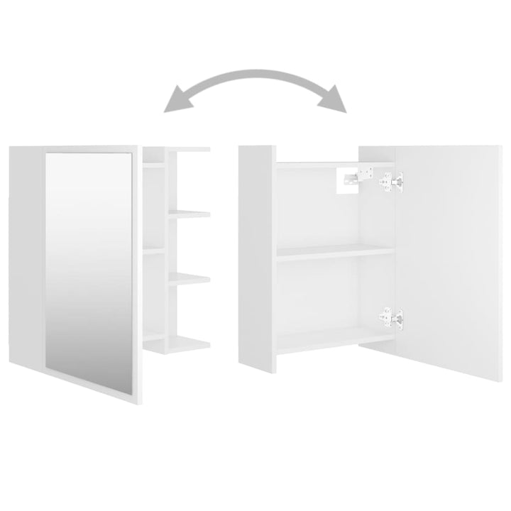 Bad-Spiegelschrank 62,5X20,5X64 Cm Holzwerkstoff