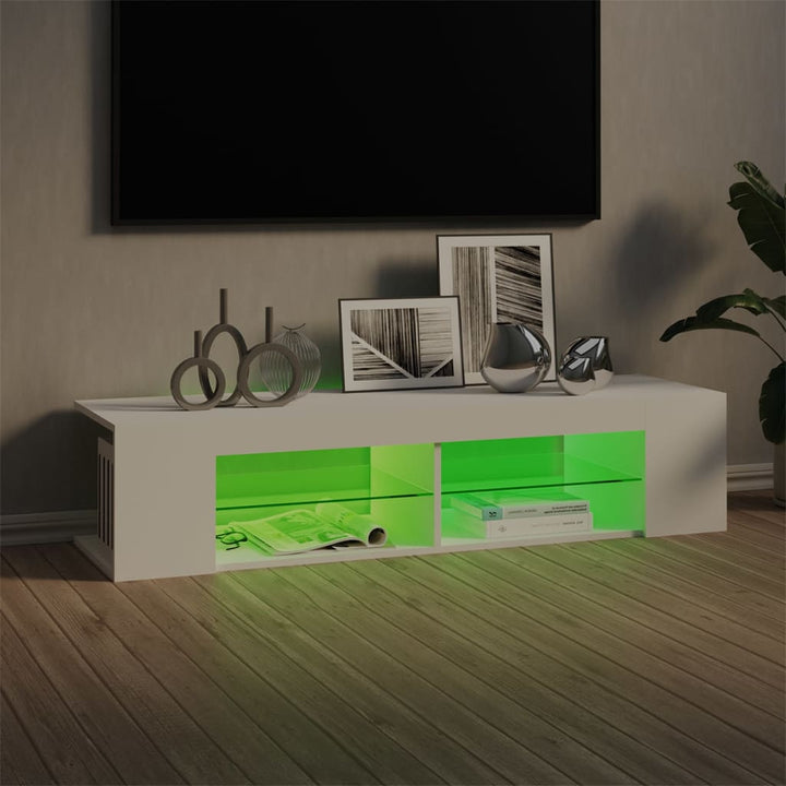 Tv-Schrank Mit Led-Leuchten 135X39X30 Cm