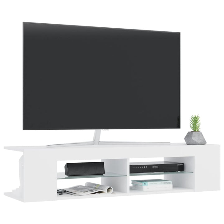 Tv-Schrank Mit Led-Leuchten 135X39X30 Cm