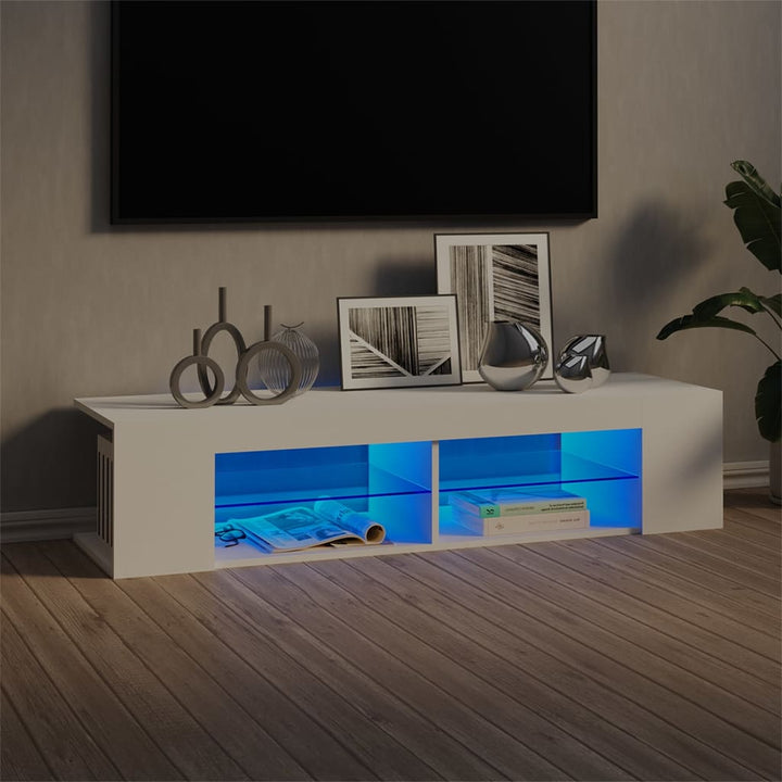 Tv-Schrank Mit Led-Leuchten 135X39X30 Cm