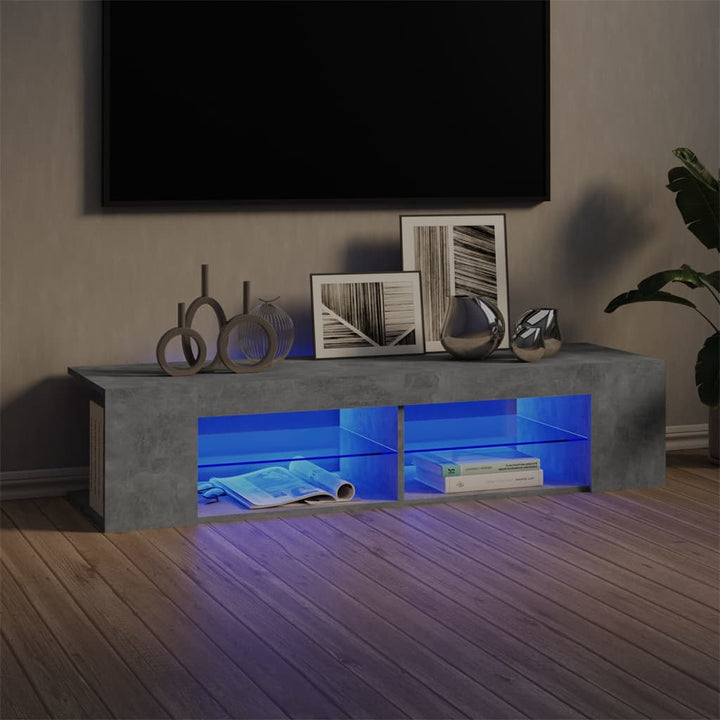 Tv-Schrank Mit Led-Leuchten 135X39X30 Cm