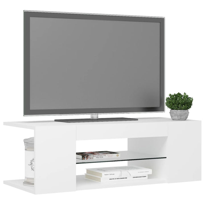 Tv-Schrank Mit Led-Leuchten 90X39X30 Cm