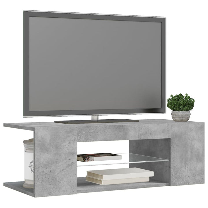 Tv-Schrank Mit Led-Leuchten 90X39X30 Cm