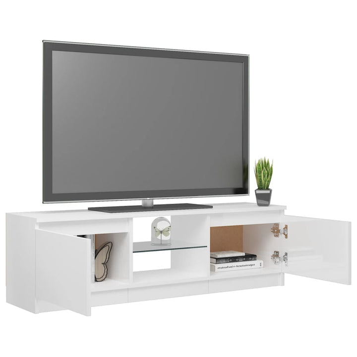 Tv-Schrank Mit Led-Leuchten 120X30X35,5 Cm