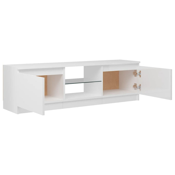 Tv-Schrank Mit Led-Leuchten 120X30X35,5 Cm