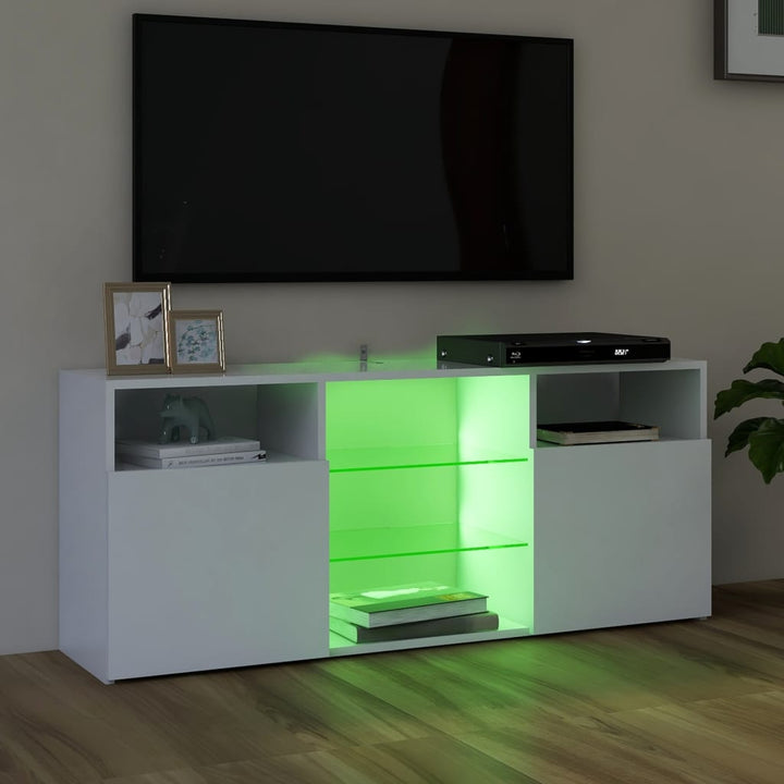 Tv-Schrank Mit Led-Leuchten 120X30X50 Cm