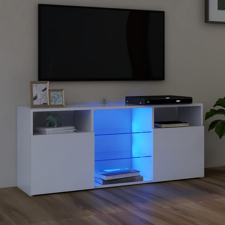 Tv-Schrank Mit Led-Leuchten 120X30X50 Cm