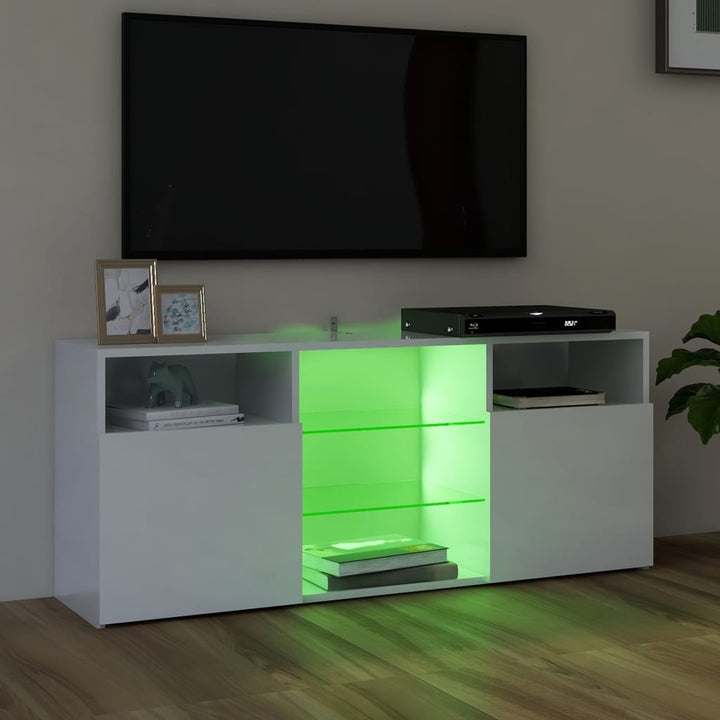 Tv-Schrank Mit Led-Leuchten 120X30X50 Cm